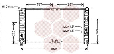 VAN WEZEL Jäähdytin,moottorin jäähdytys 37002286